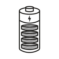 Hand Drawn Battery