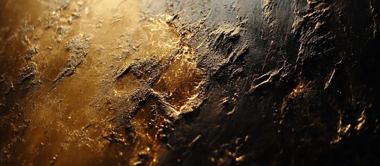 Abstract Gold and Black Texture: A Study in Contrasts