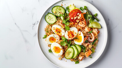 salad with tomatoes and cucumbers
