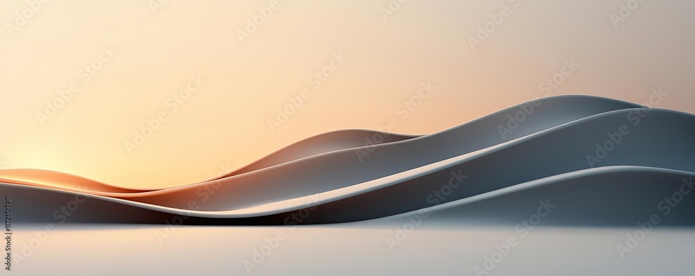 Aufkleber waves abstract background idea. abstract design featuring smooth curves and gentle gradients, evokin