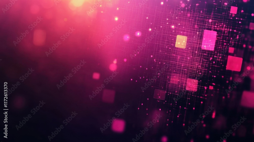 Wall mural abstract professional business team people innovation connection of line from nail node to node on m