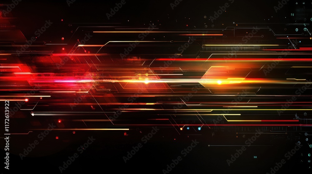 Wall mural abstract professional business team people innovation connection of line from nail node to node on m
