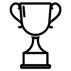 gold cup isolated on white background