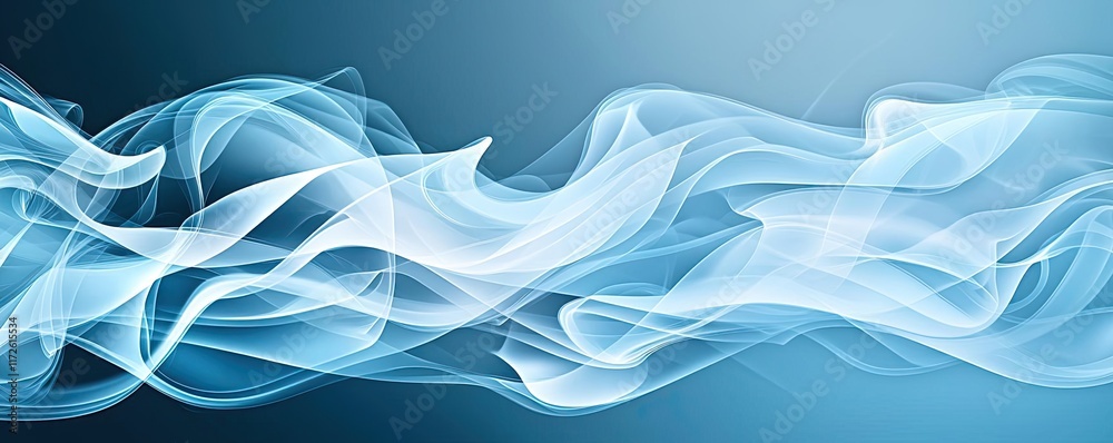 Poster smoke abstract background idea. elegant abstract blue smoke wave design for backgrounds and artistic