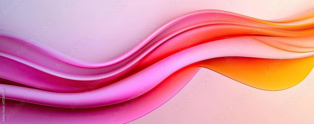 Poster smoke abstract background idea. colorful wave patterns blending smoothly in vibrant shades of pink a