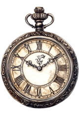 Antique Pocket Watch: A close-up shot of an antique pocket watch with its intricate design and Roman numeral display, capturing a timeless sense of history and craftsmanship.