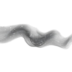 Fototapeta premium Ethereal Smoke Flow, delicate wisps of smoke on a pristine white background, creating a sense of calm and tranquility, visually captivating