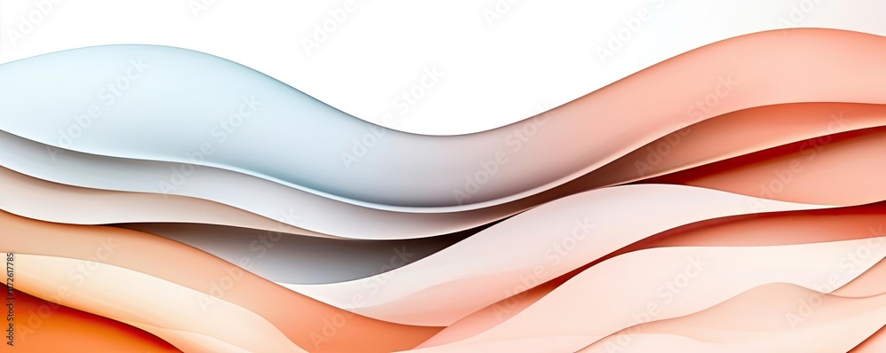 Poster Smoke abstract background idea. Abstract wavy patterns in soft gradient colors for creative design projects.