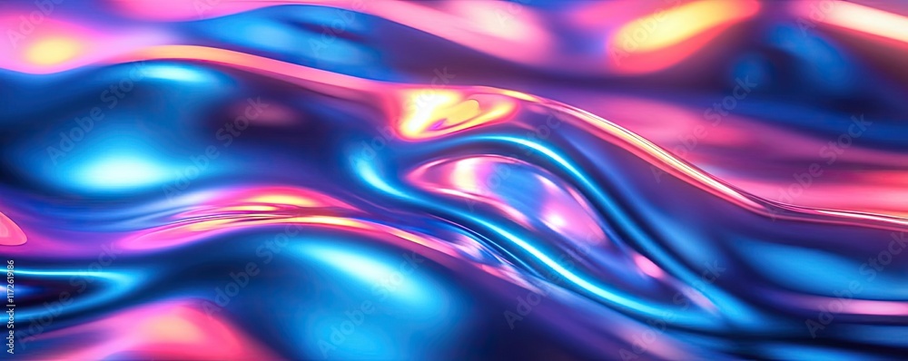 Poster waves abstract background idea. vibrant abstract waves of blue and pink creating a mesmerizing visua