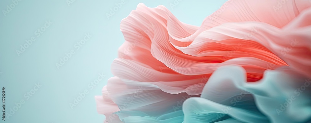 Poster Soft abstract background idea. Delicate pastel petals layer softly in an artistic display of color and texture.