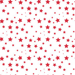 Red star on white background.red star seamless pattern.