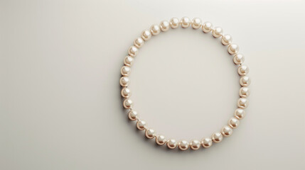 Obraz premium pearl necklace isolated on white