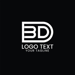 BD Letter Logo-Creative BD Letter Monogram