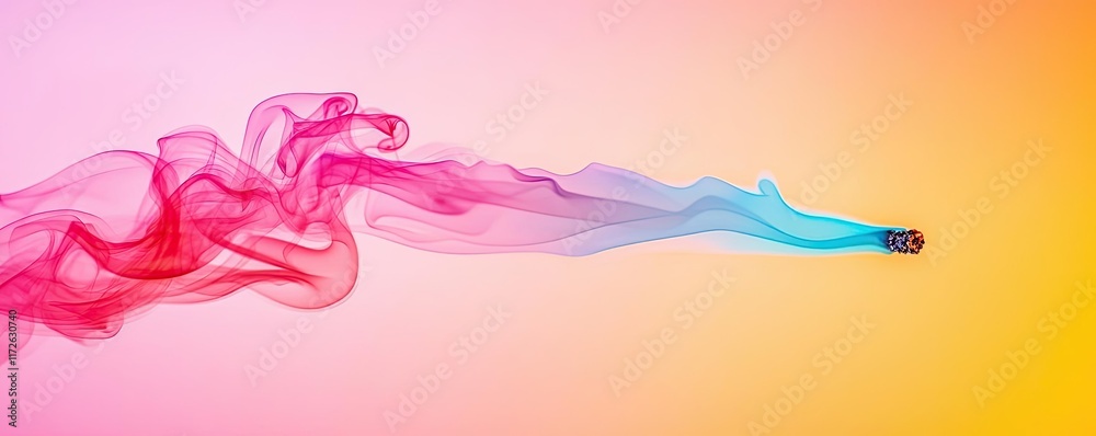 Poster smoke abstract background idea. colorful smoke swirls in vibrant hues creating a unique artistic eff