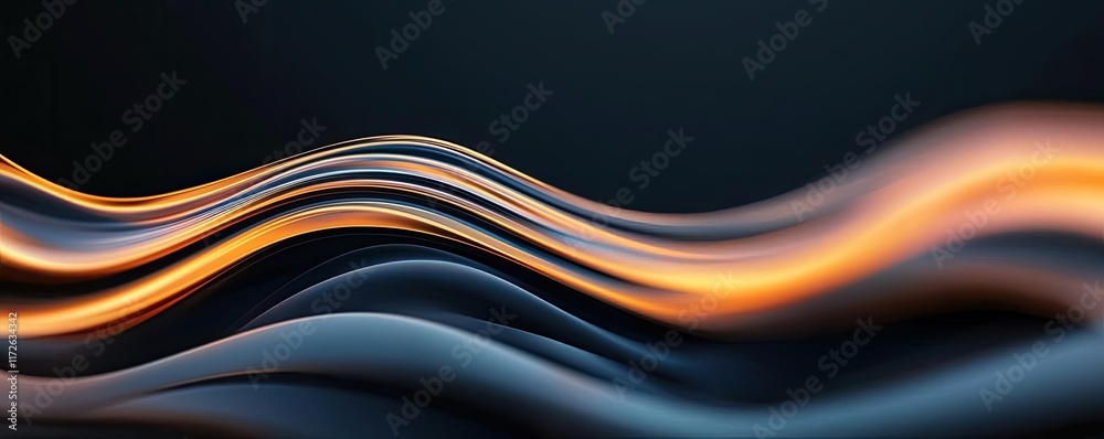 Aufkleber Smoke abstract background idea. Abstract waves of light and dark create a dynamic and captivating visual experience.