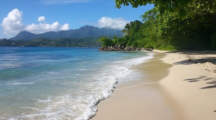 Serene Seychelles Beach: Tropical Paradise