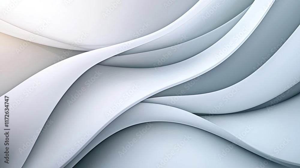 Aufkleber Smoke abstract background idea. Smooth, flowing abstract lines in soft shades create a serene background design.