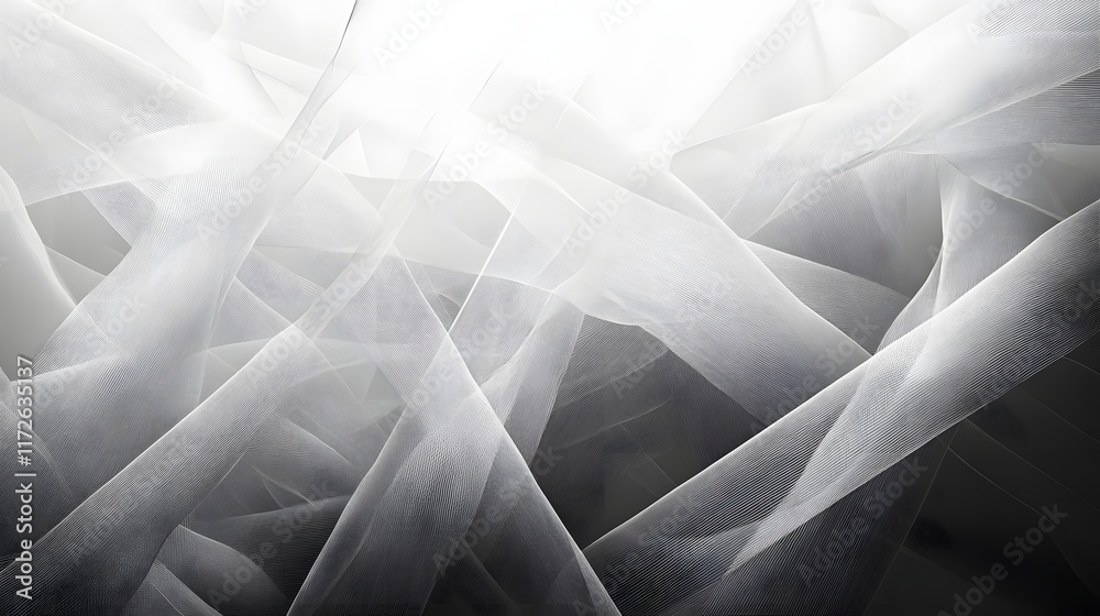 Poster abstract black and white backgrounds. abstract grayscale image featuring interwoven fabric. light cr