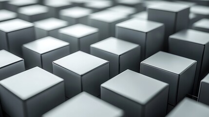 Obraz premium Cubes arrangement abstract scene 3d render minimalist design