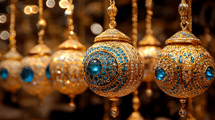 Golden Jewels Ornamental Hanging