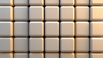 Fototapeta premium Abstract visualization of cubes digital art modern design studio environment front view geometric concept