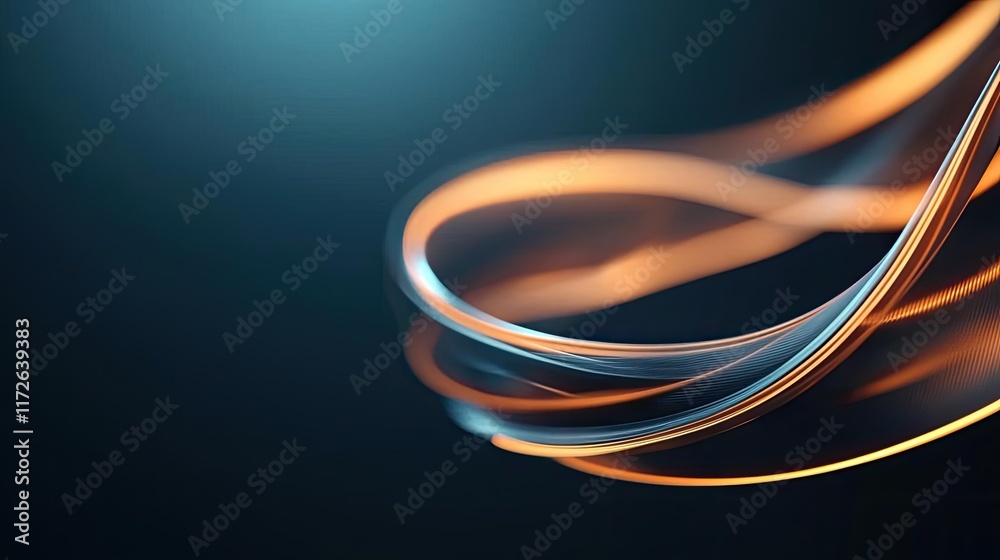 Poster Smoke abstract background idea. Abstract design featuring colorful light trails against a dark background.