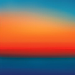Fototapeta premium Vibrant Gradient Panel with Smooth Transition from Warm Oranges to Cool Blues Perfect for Digital Design
