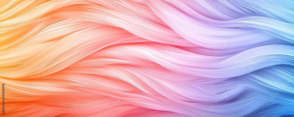 Poster feather abstract background concept. abstract wave pattern with vibrant colors of orange, pink, and 