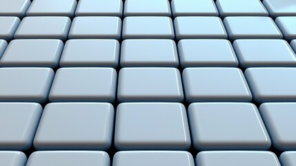 Smooth blue tiles modern architecture digital render minimalist environment top-down view geometric design concept