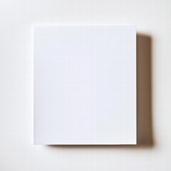 Blank white sheet of paper resting on a smooth surface in a well lit environment inviting creative expression and ideas. Generative AI