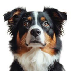 Fototapeta premium Minimalist dog silhouette on a clean white background, emphasizing simplicity and elegance in design, perfect for modern decor