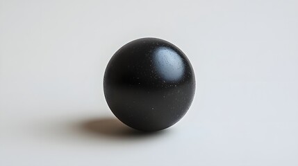 Abstract Black and White Backgrounds. A solitary black sphere rests on a pristine white surface. Minimalist and sleek.