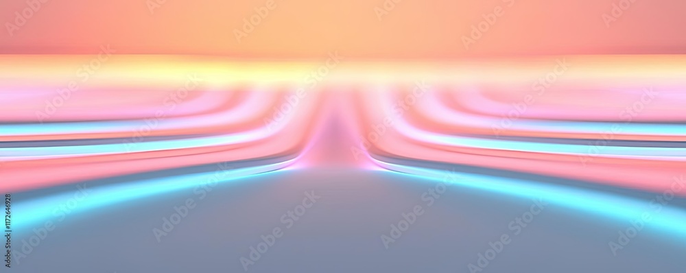 Aufkleber Soft abstract background idea. Vibrant abstract lines create a futuristic and dynamic background
