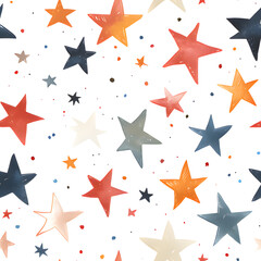 Obraz premium seamless star pattern Generative AI