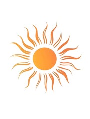 Yellow Solar Sunshine Sun Icon Logo Symbol
