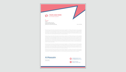 Corporate and Business Latter Head Template, Business Latter Head Pad Design. creative business card, creative letterhead design set a4 size corporate company Latter Head