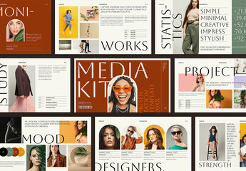 Media Kit Presenttaion Template Design Layout