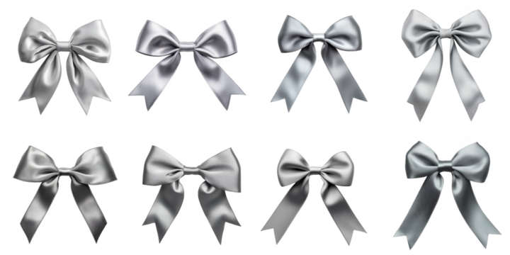 Grey ribbon die cut transparent mock up in gift concept decoration.