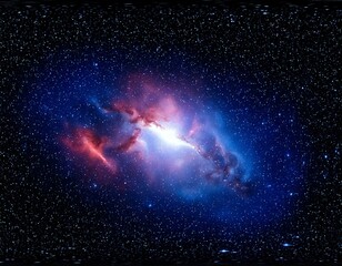  Space nebula with stars. Virtual reality environment 