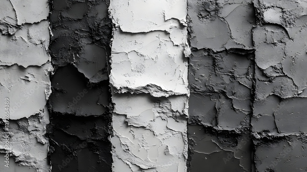 Poster abstract black and white backgrounds. abstract grayscale image featuring varying textures and shades
