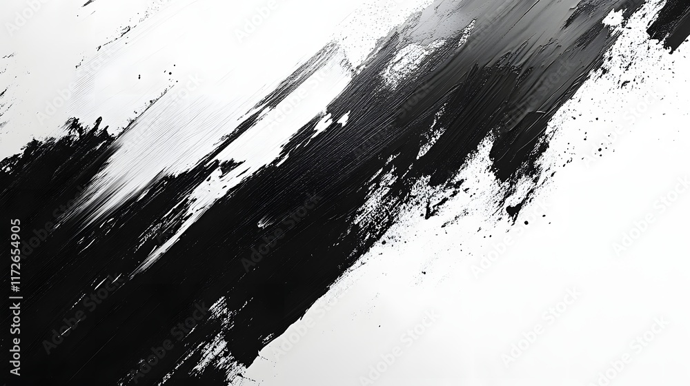 Poster abstract black and white backgrounds. abstract art featuring dynamic black and white brushstrokes. a