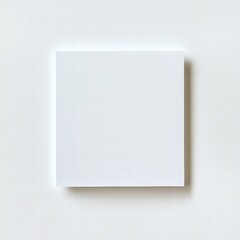 Blank white sheet of paper placed flat on a smooth surface ready for writing or drawing at midday. Generative AI