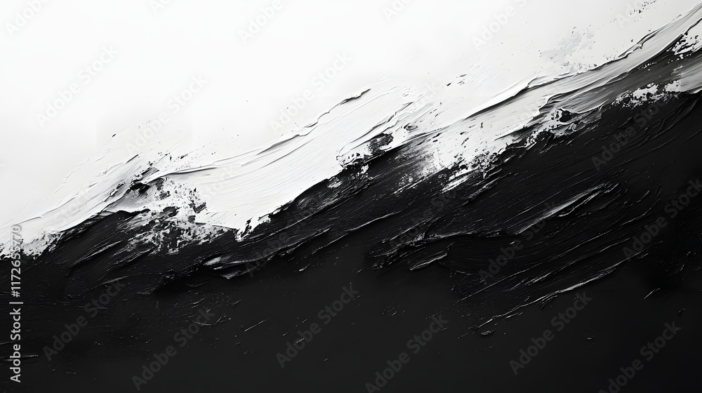 Aufkleber abstract black and white backgrounds. abstract artwork featuring bold black and white brushstrokes. 