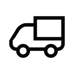 Simple truck silhouette, Delivery icon