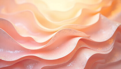 Obraz premium Soft Textural Waves in Warm Pastel Shades Creating a Dreamy, Serene Atmosphere