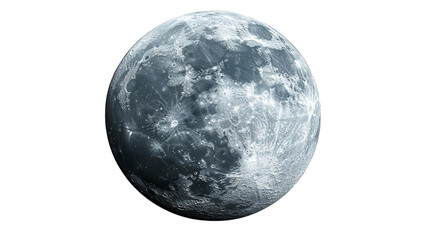 Luminous Moon on Serene White Canvas, an elegant representation of celestial beauty against a tranquil backdrop