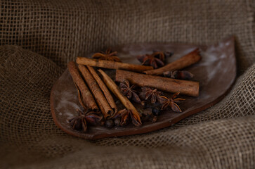 cinnamon sticks and anise