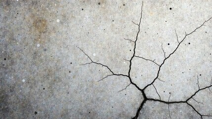 Obraz premium Abstract crack pattern on a speckled surface resembling a dried earth texture