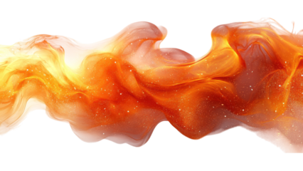 Minimalist flame design on a clean white background, emphasizing simplicity and elegance in contemporary art.