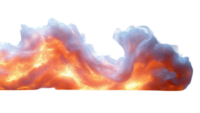 Sleek Flame on White, a captivating minimal design showcasing a vibrant flame against a clean white backdrop for striking visual impact